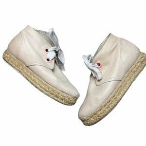 MIISTA London Pink Leather Braided Sneakers 37